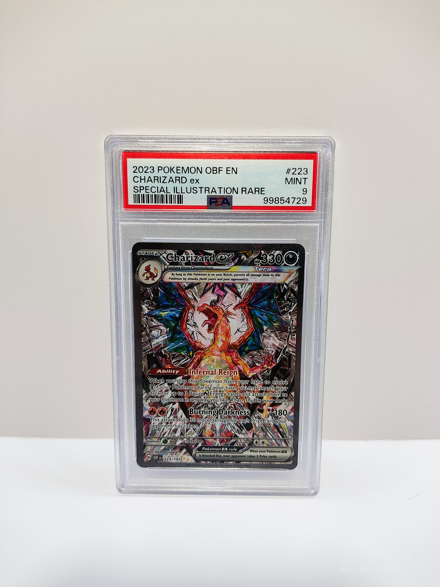 Graded PSA 9: Obsidian Flames #223 SIR Charizard ex