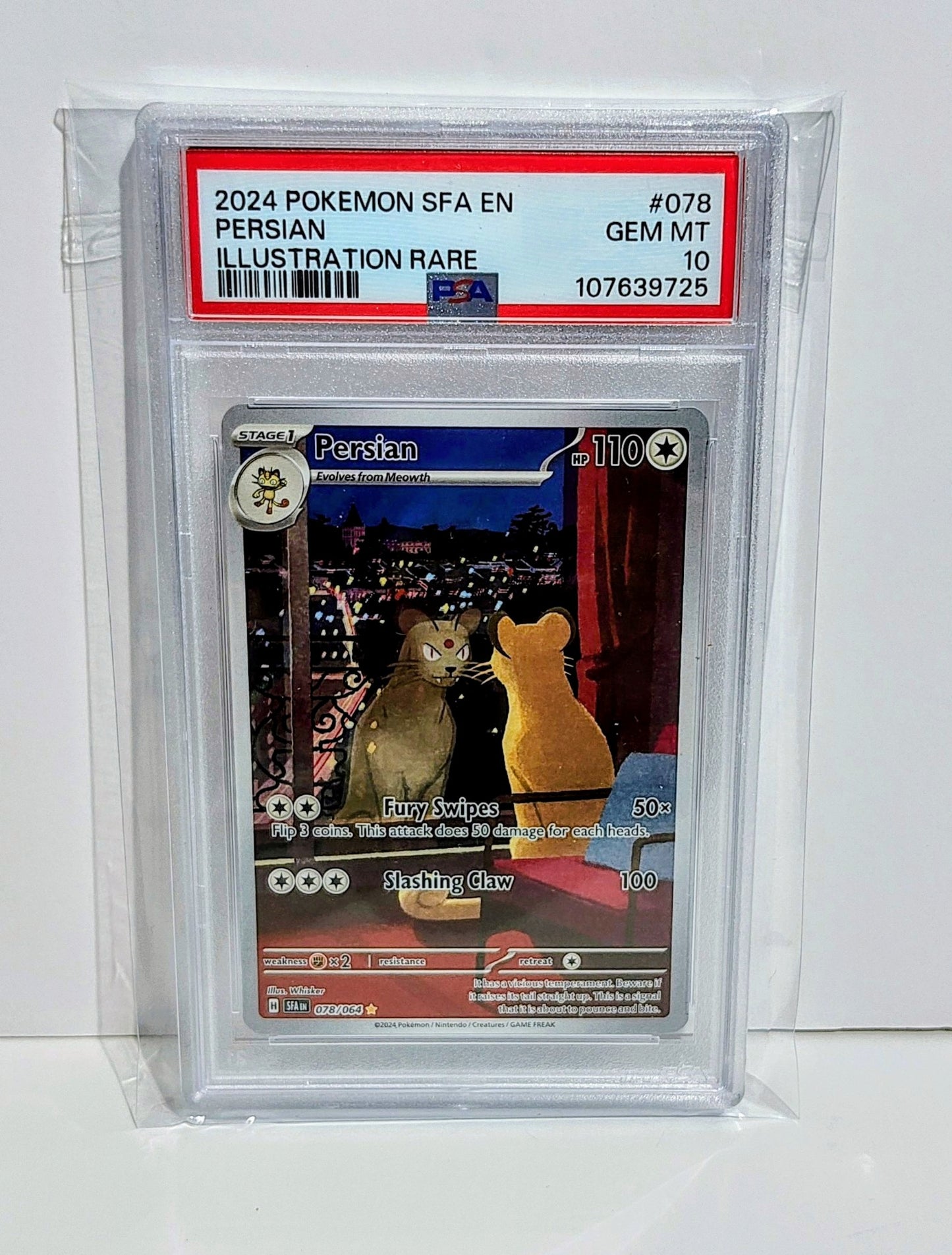 Graded PSA 10: Shrouded Fable Persian IR #78