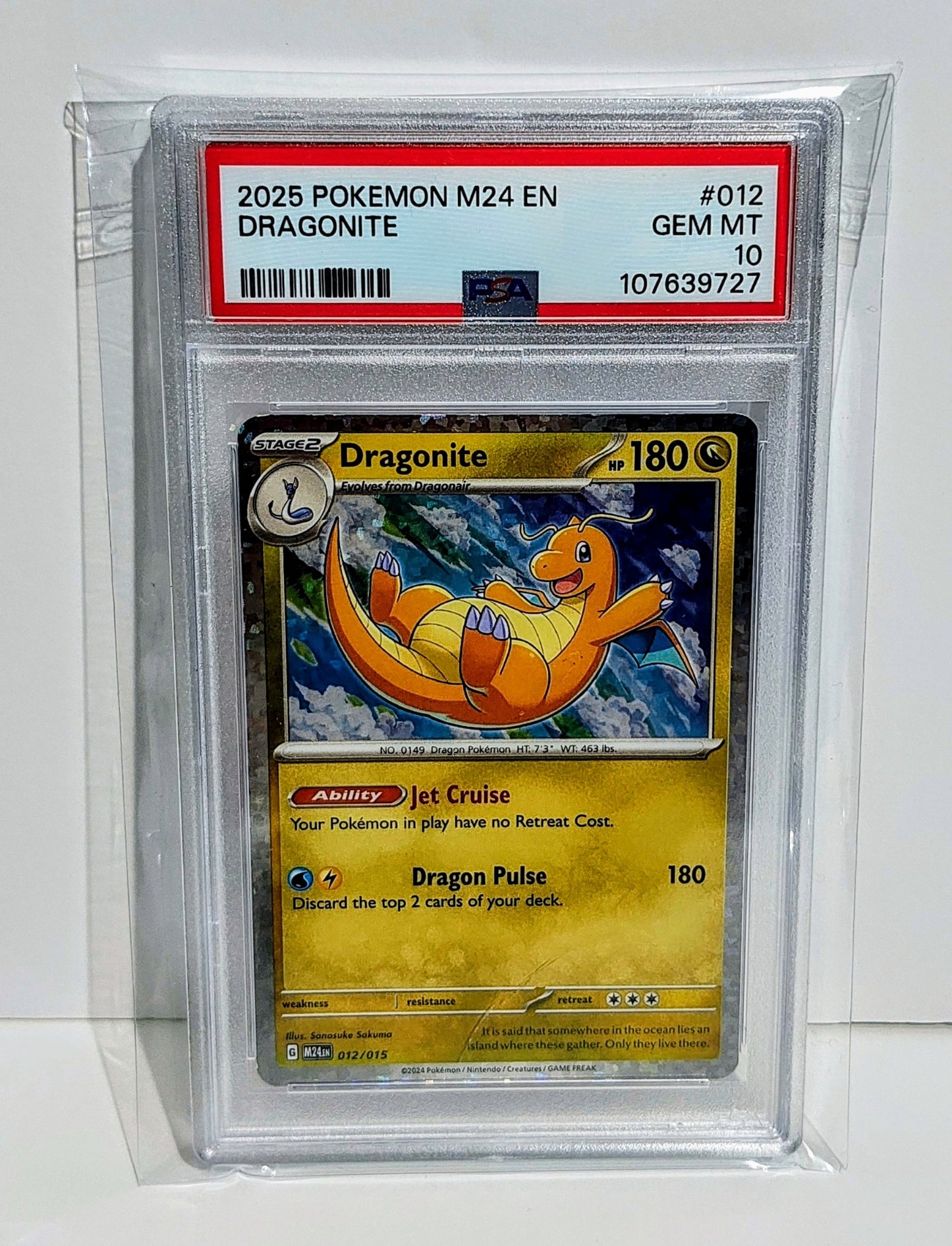 Graded PSA 10: MCDONALD'S 2024 Dragonite #12
