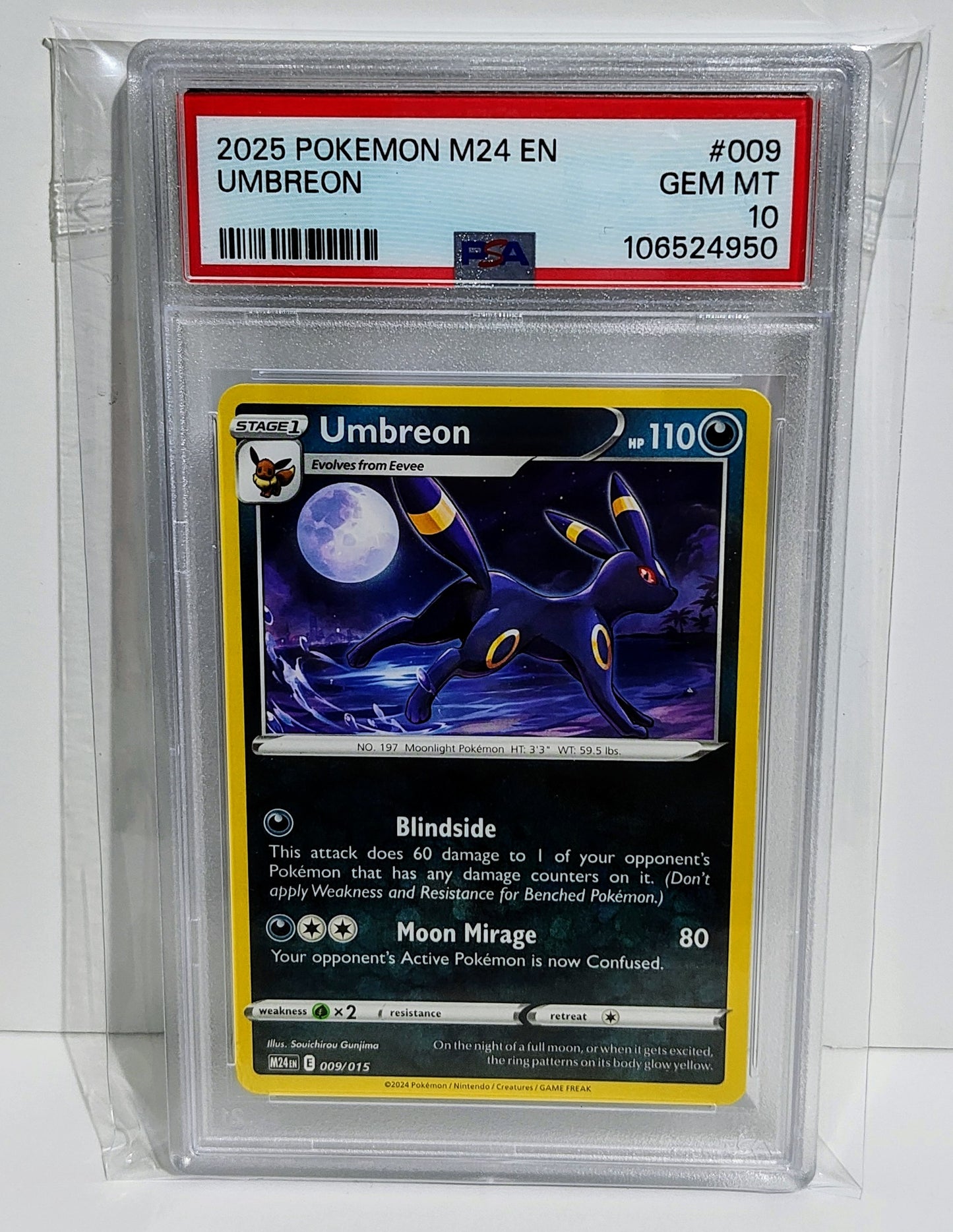 Graded PSA 10: 2024 MC'DONALDS Umbreon #009