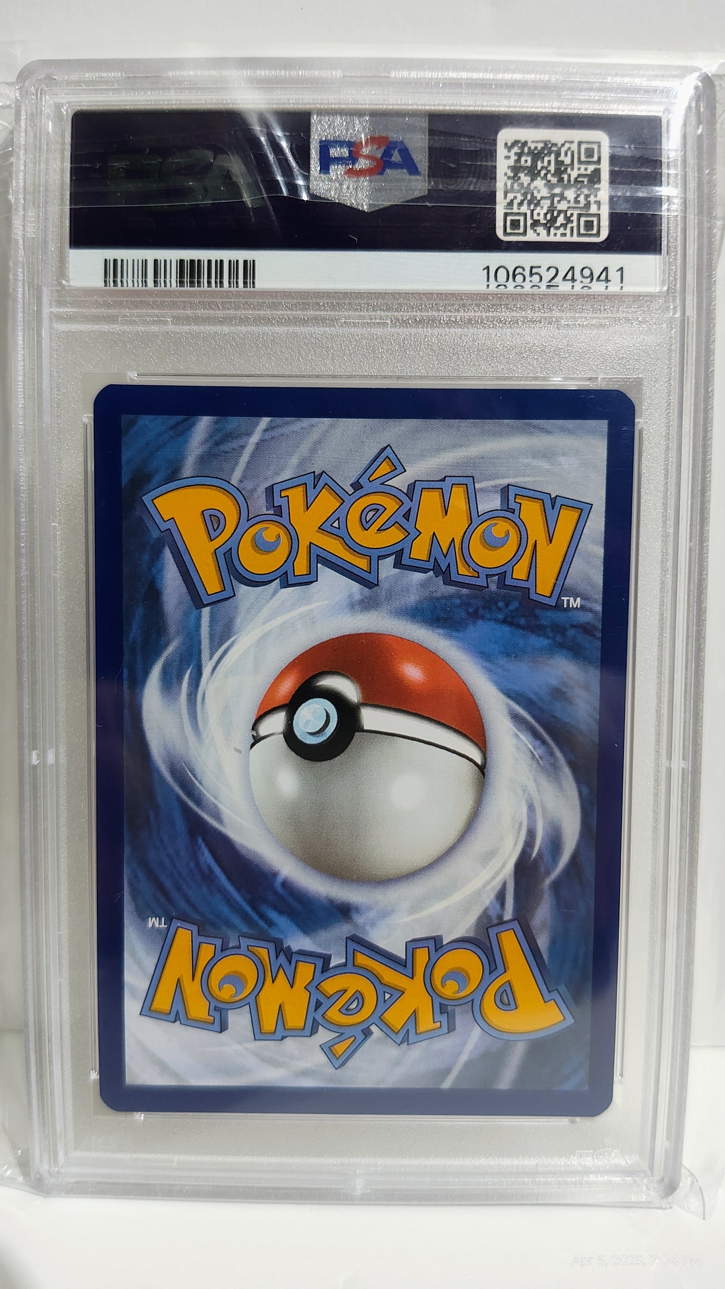 Graded PSA 8: Shrouded Fable Pokemon Center Stamped Pecharunt #129