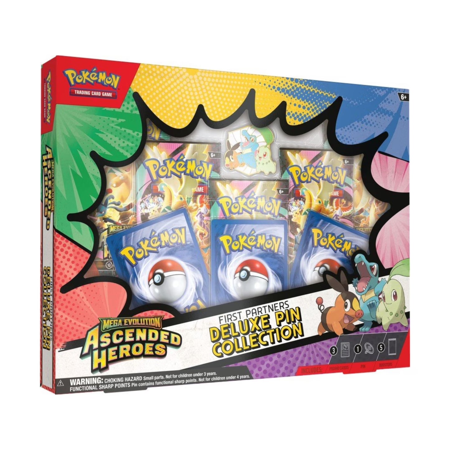 Pokemon TCG Ascended Heroes First Partners Deluxe Pin Collection Box Set