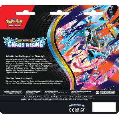 POKEMON TCG: Mega Evolution CHAOS RISING 3PK BLISTER