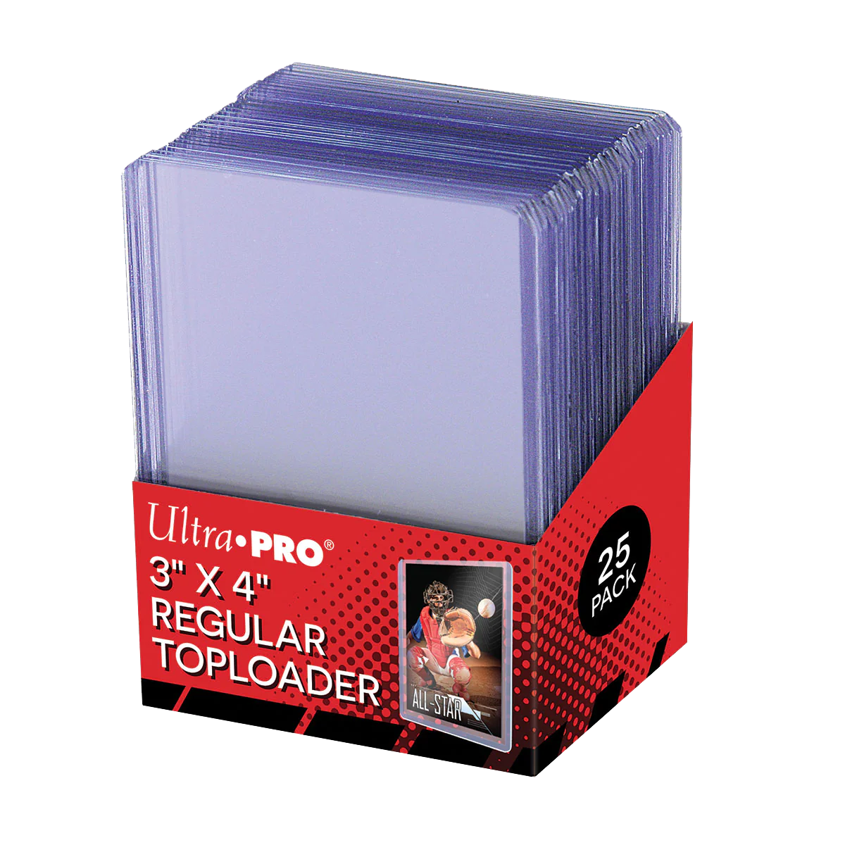 3" x 4" Clear Regular Toploaders (25ct) for Standard Size Cards