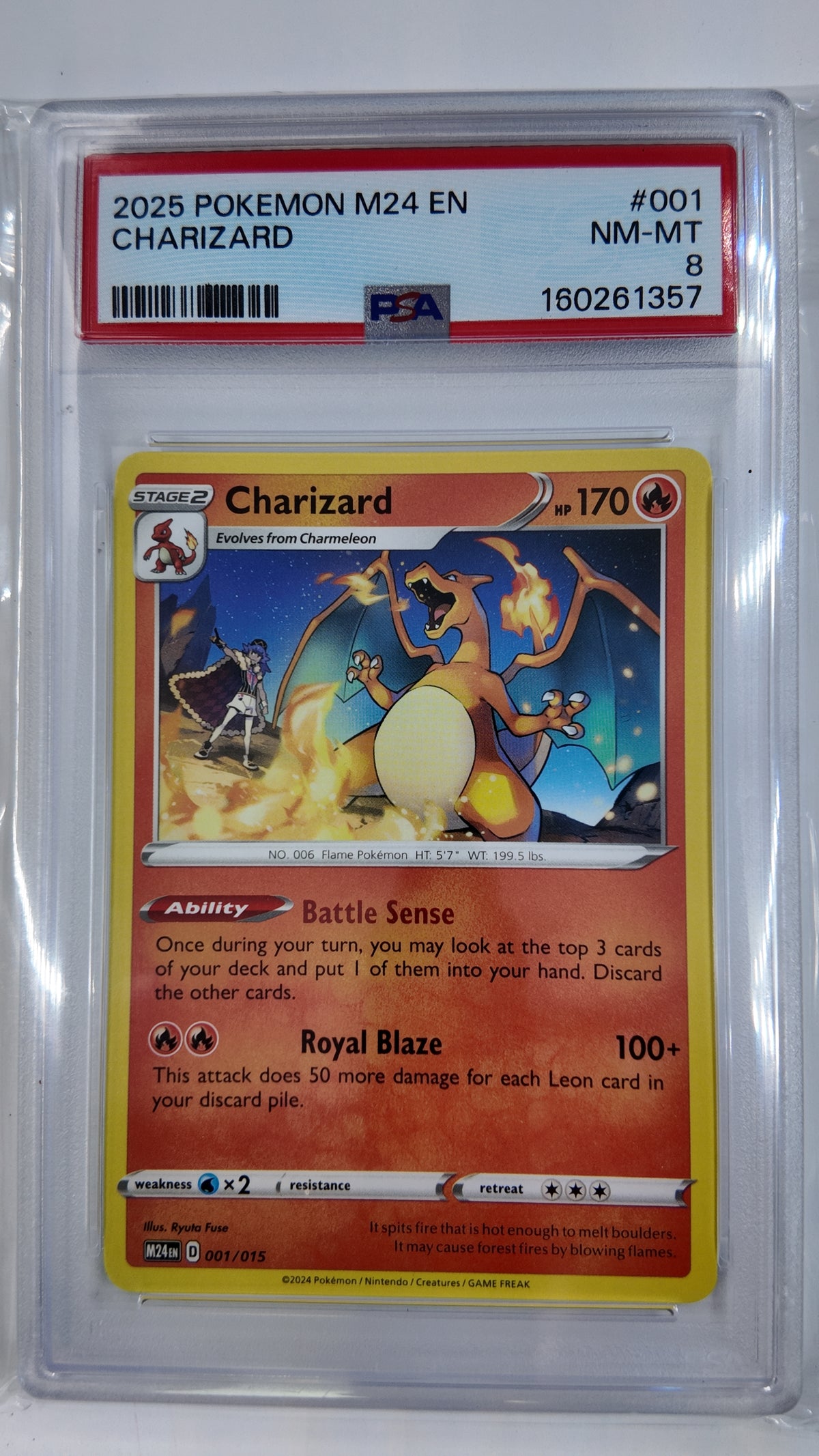 McDonald's 2024 Charizard #1 PSA:8