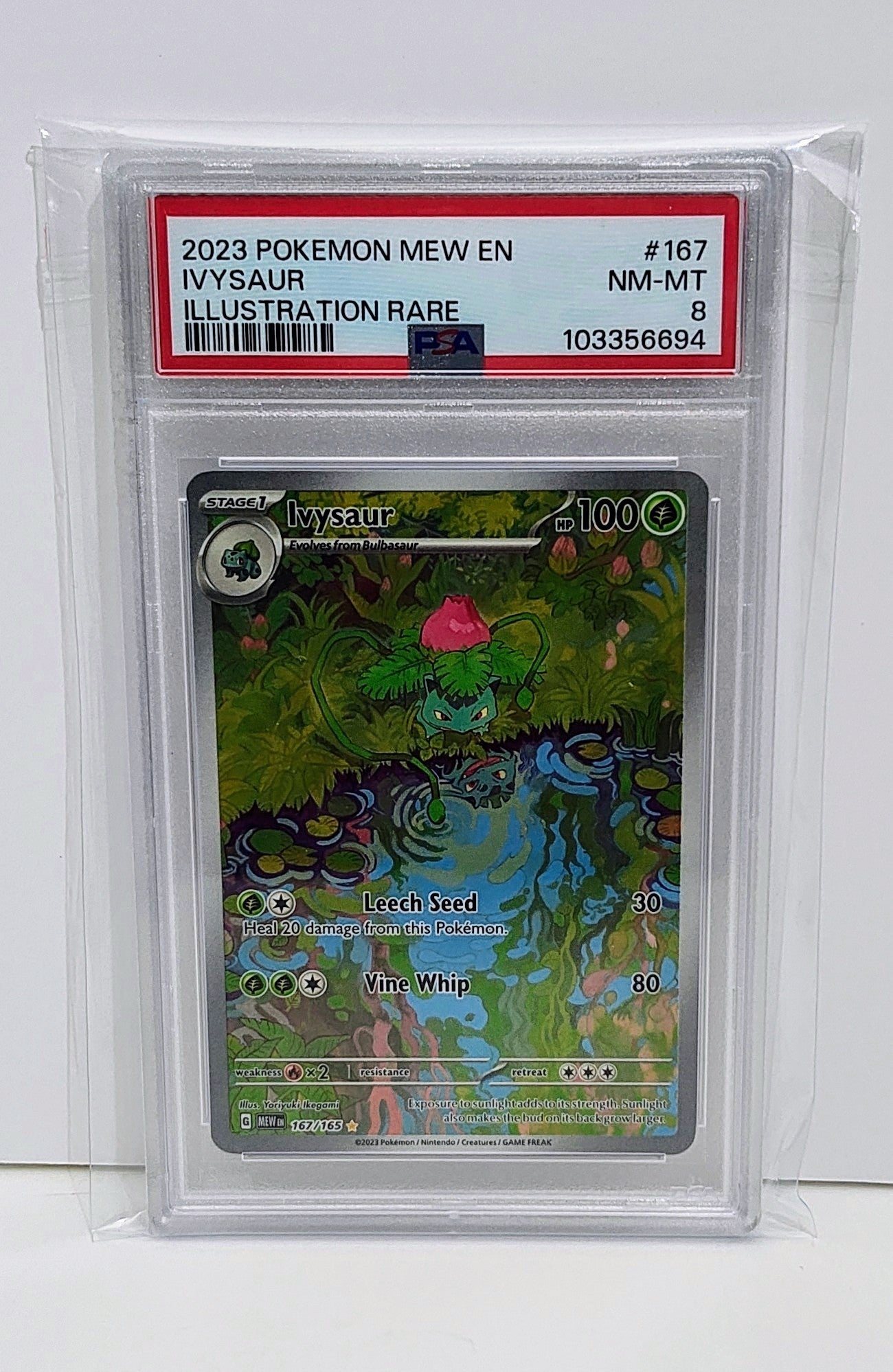 Graded PSA 8: Scarlet and Violet 151 IVYSAUR #167